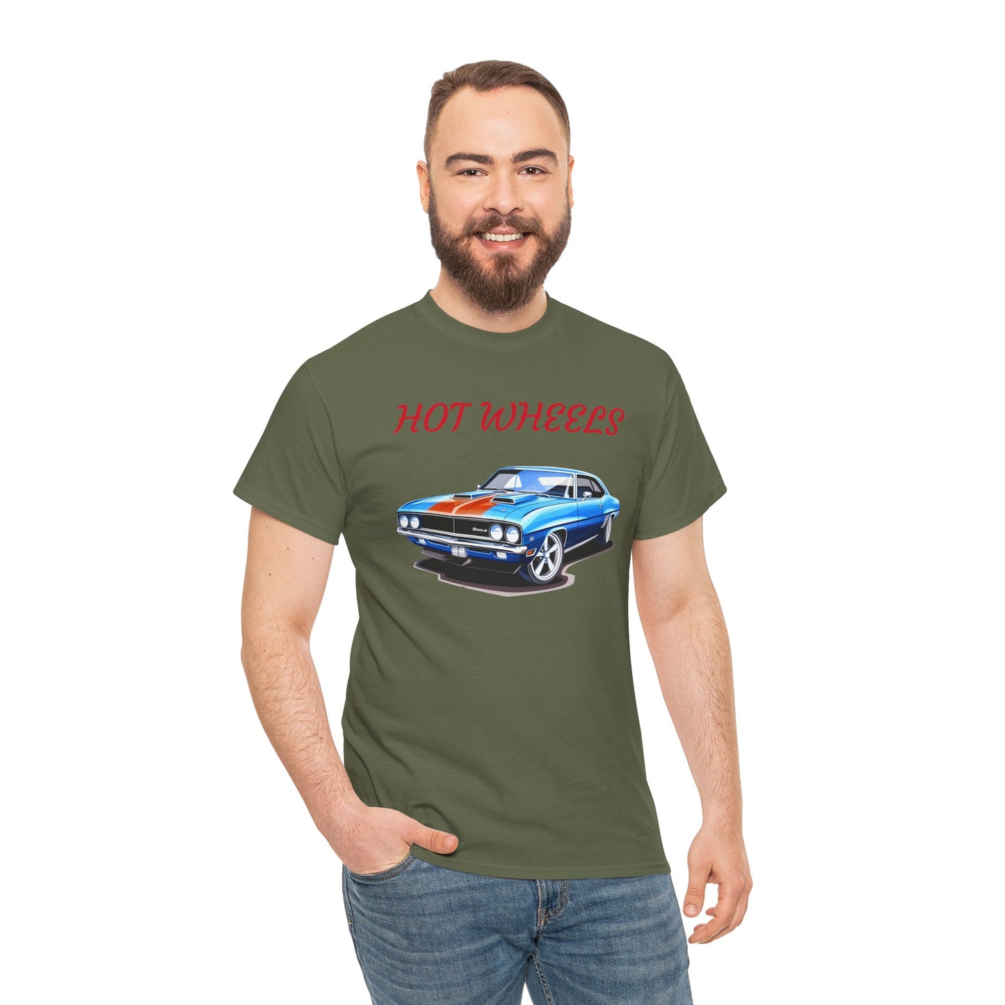 Princess Grace Hot Wheels Unisex Heavy Cotton Tee Classic Car Graphic Tee for Auto Enthusiasts