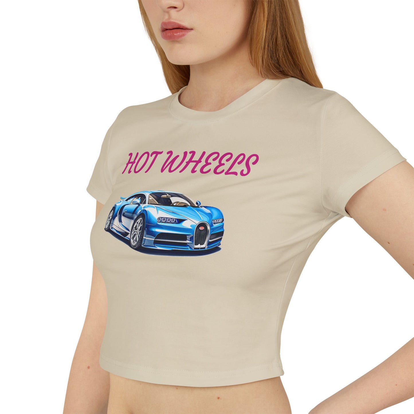 Princess Grace Hot Wheels Women's Baby Tee Cute Car Graphic T-Shirt for Car Lovers