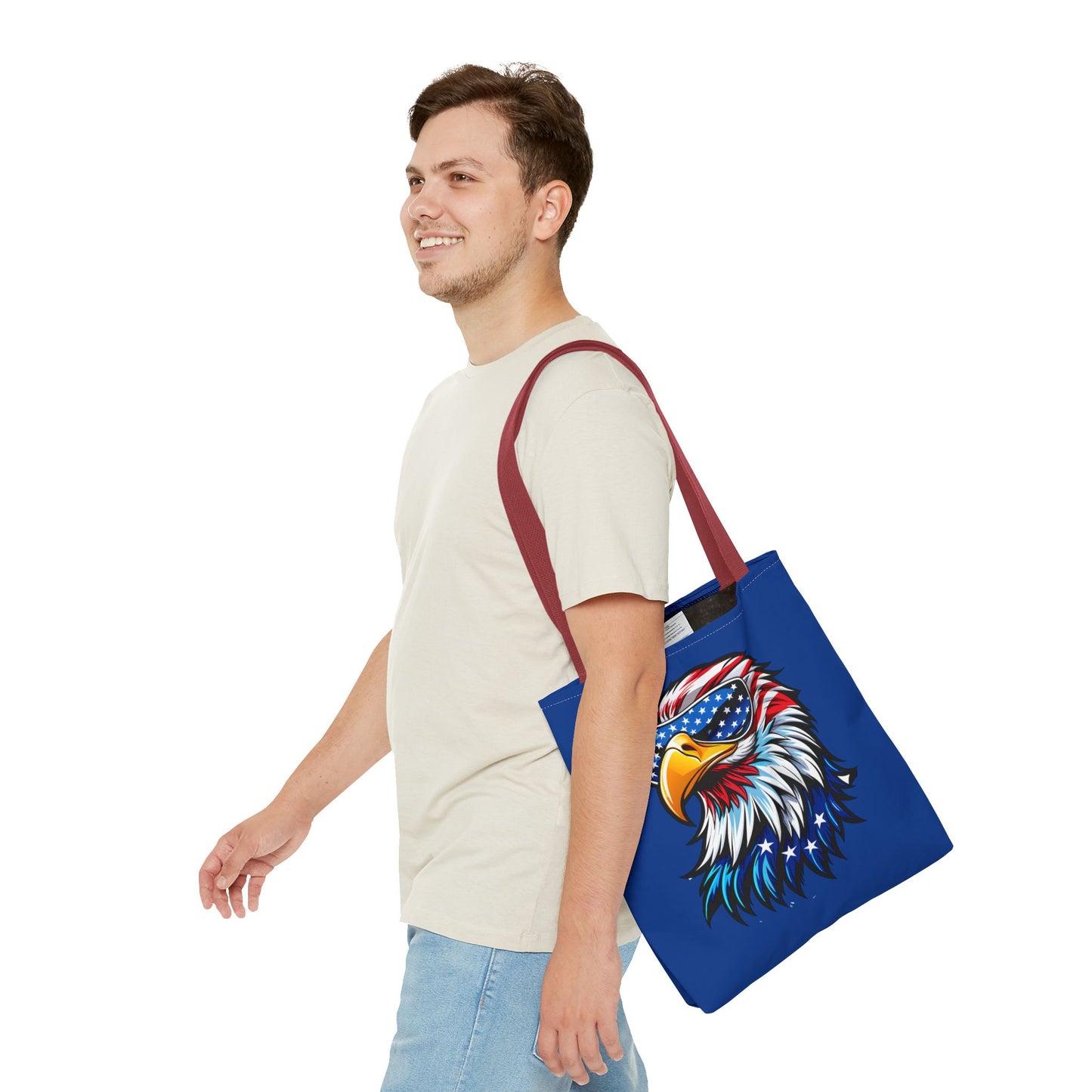 Princess Grace Patriotic Eagle Tote Bag Stylish American Flag Design for Independence Day & Everyday Use