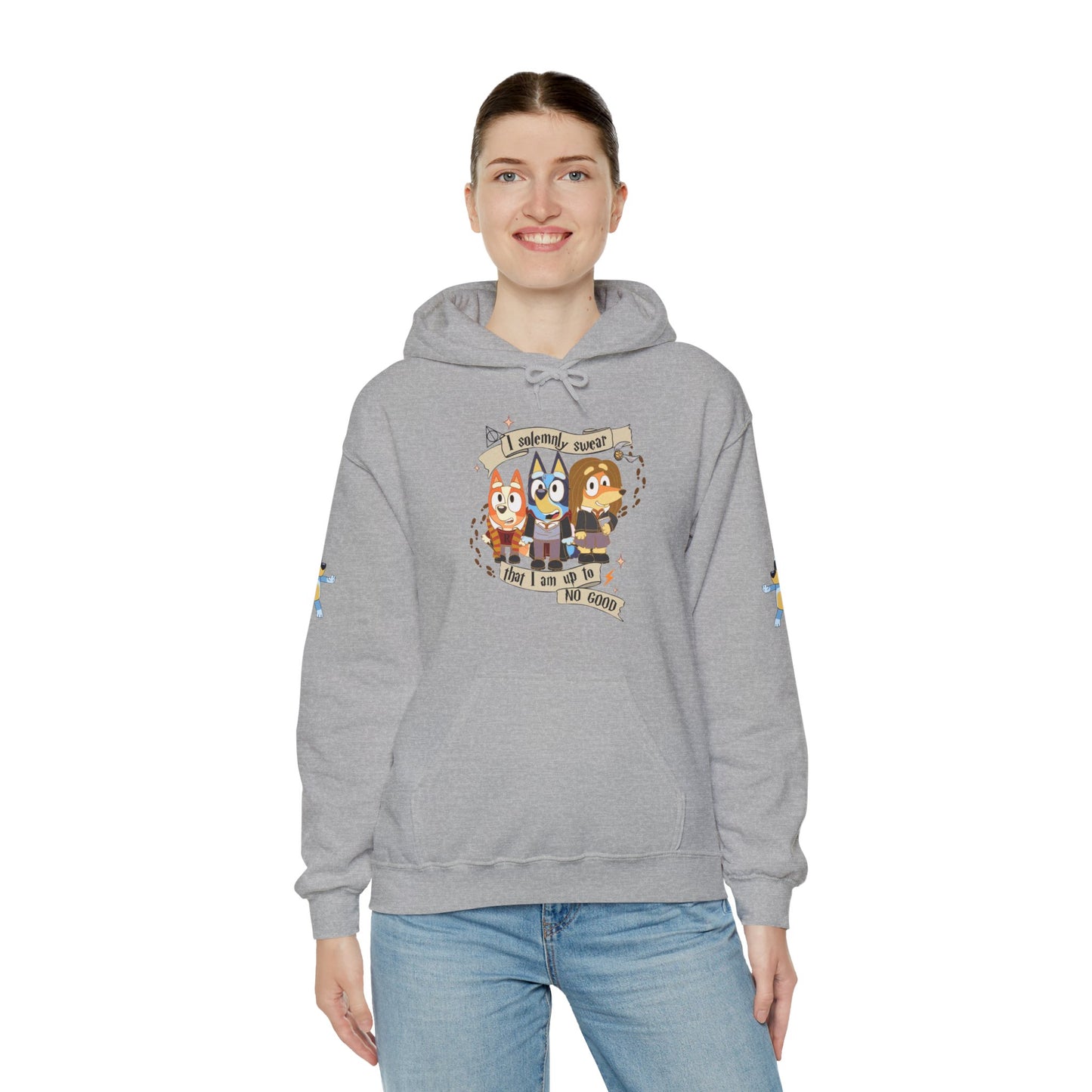 Princess Grace Bluey I Sincerely Sweet! Unisex Heavy Blend Hooded Sweatshirt for Fun Loving Fans