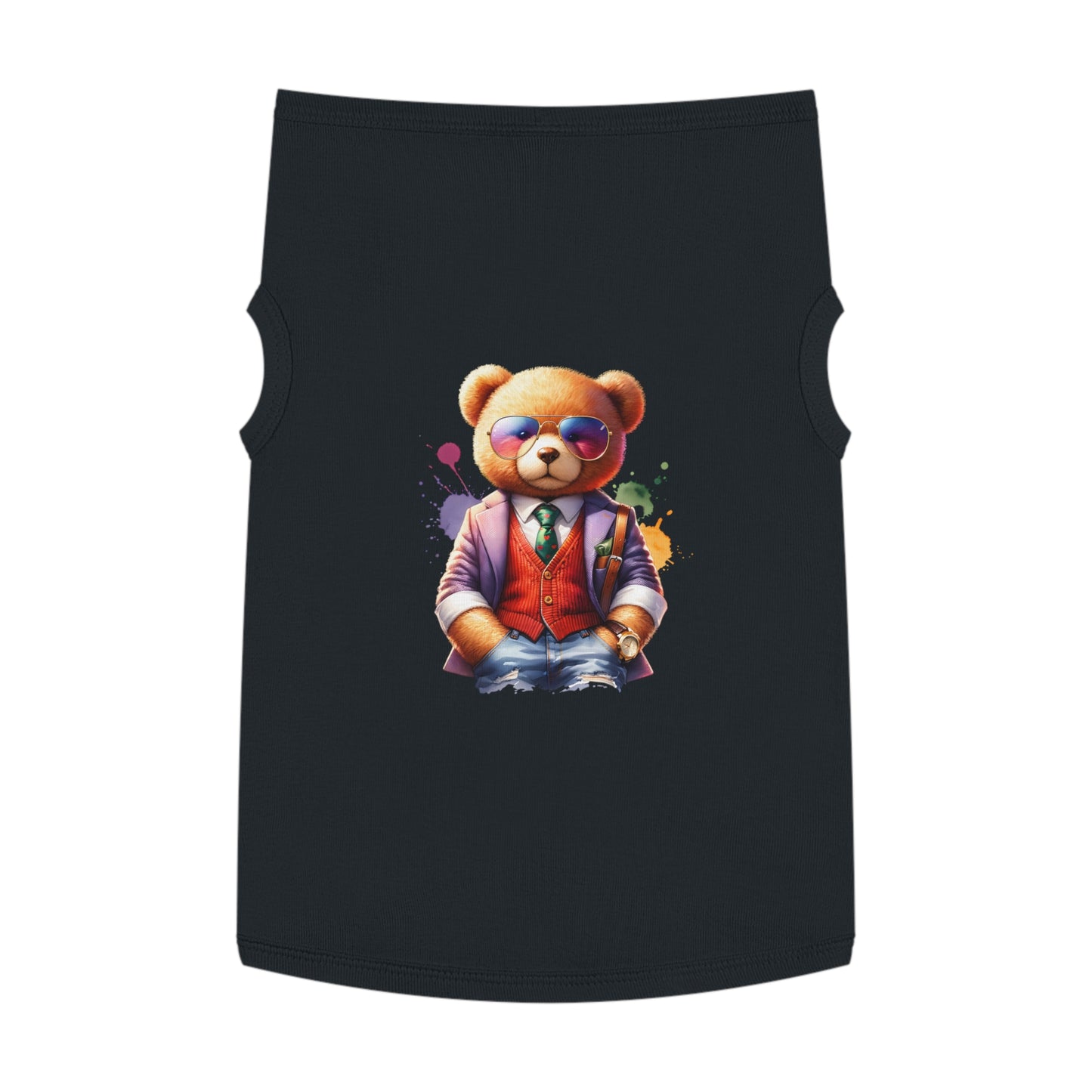 Princess Grace CUTE Stylish Pet Tank Top Trendy Bear Design for Small Dogs & Cats