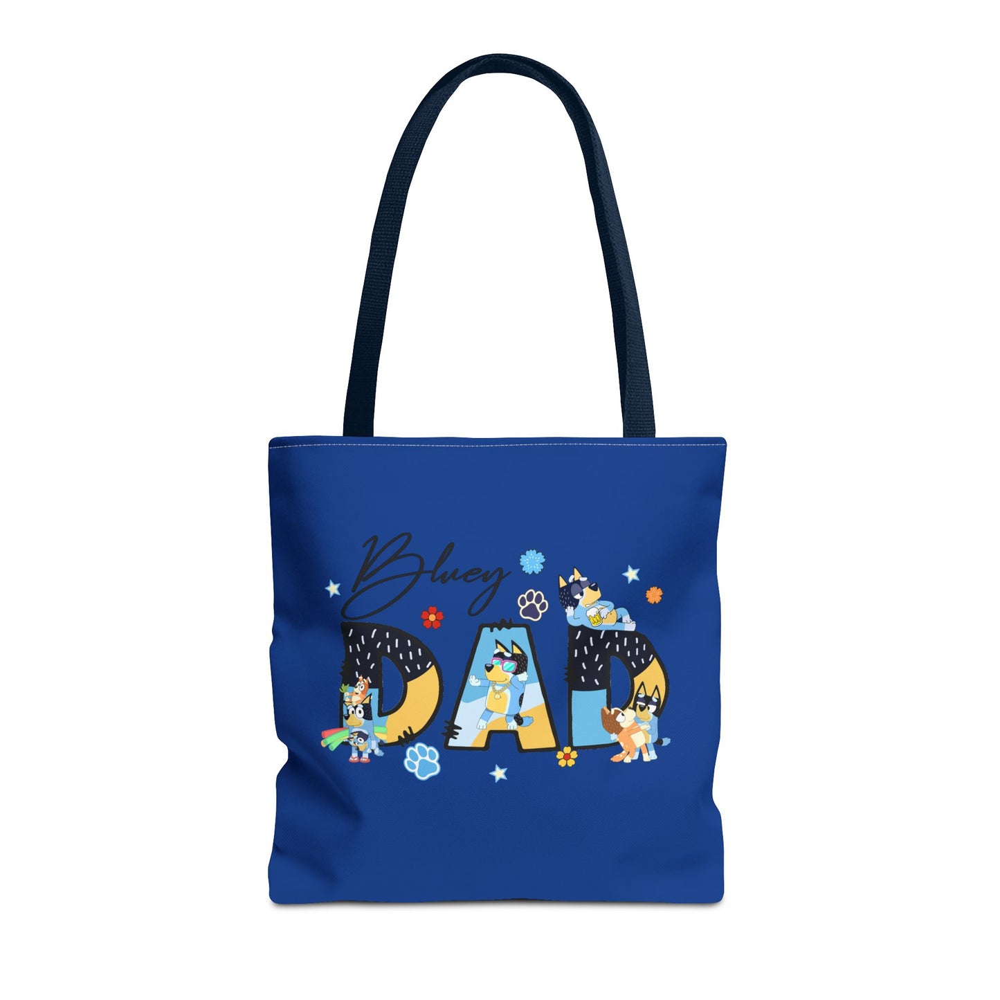Princess Grace Bluey Dad Tote Bag Fun and Colorful Gift for Dog Lovers