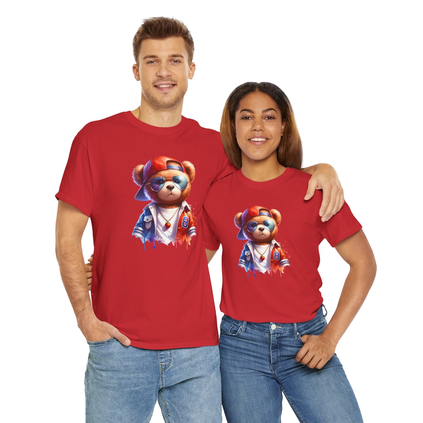 Princess Grace Cool Bear Graphic Unisex Heavy Cotton Tee