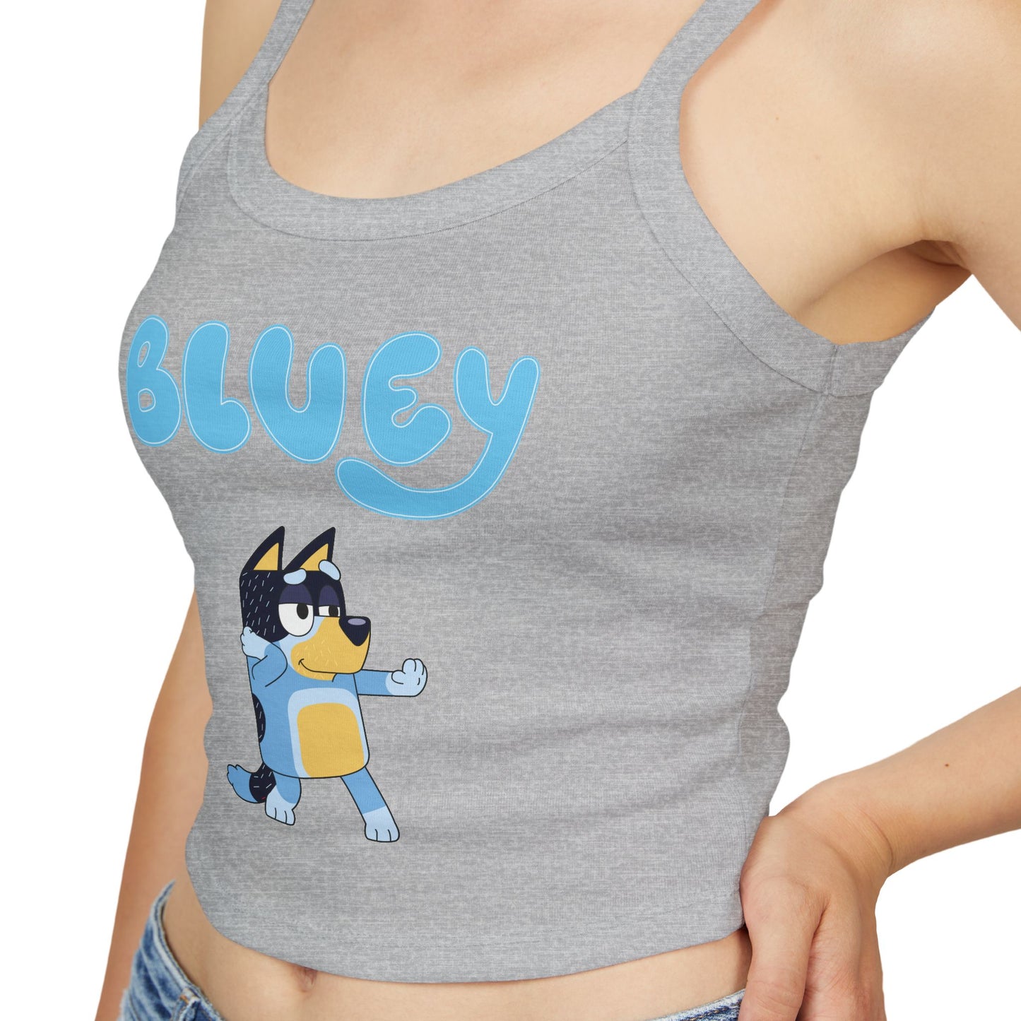 Princess Grace Bluey Graphic Women's Spaghetti Strap Tank Top Fun & Comfortable Summer Wear