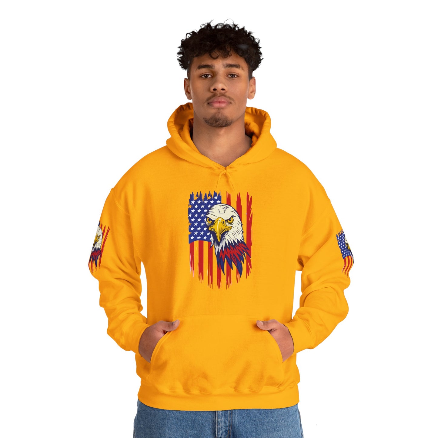 Princess Grace Patriotic Eagle Unisex Heavy Blend Hoodie