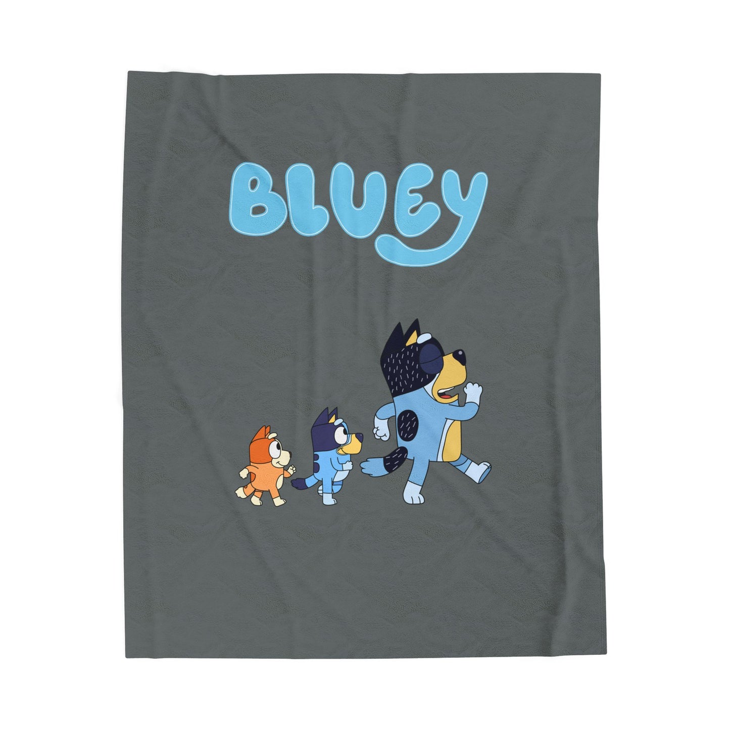 Princess Grace Bluey Velveteen Plush Blanket Cozy Cartoon Throw for Kids