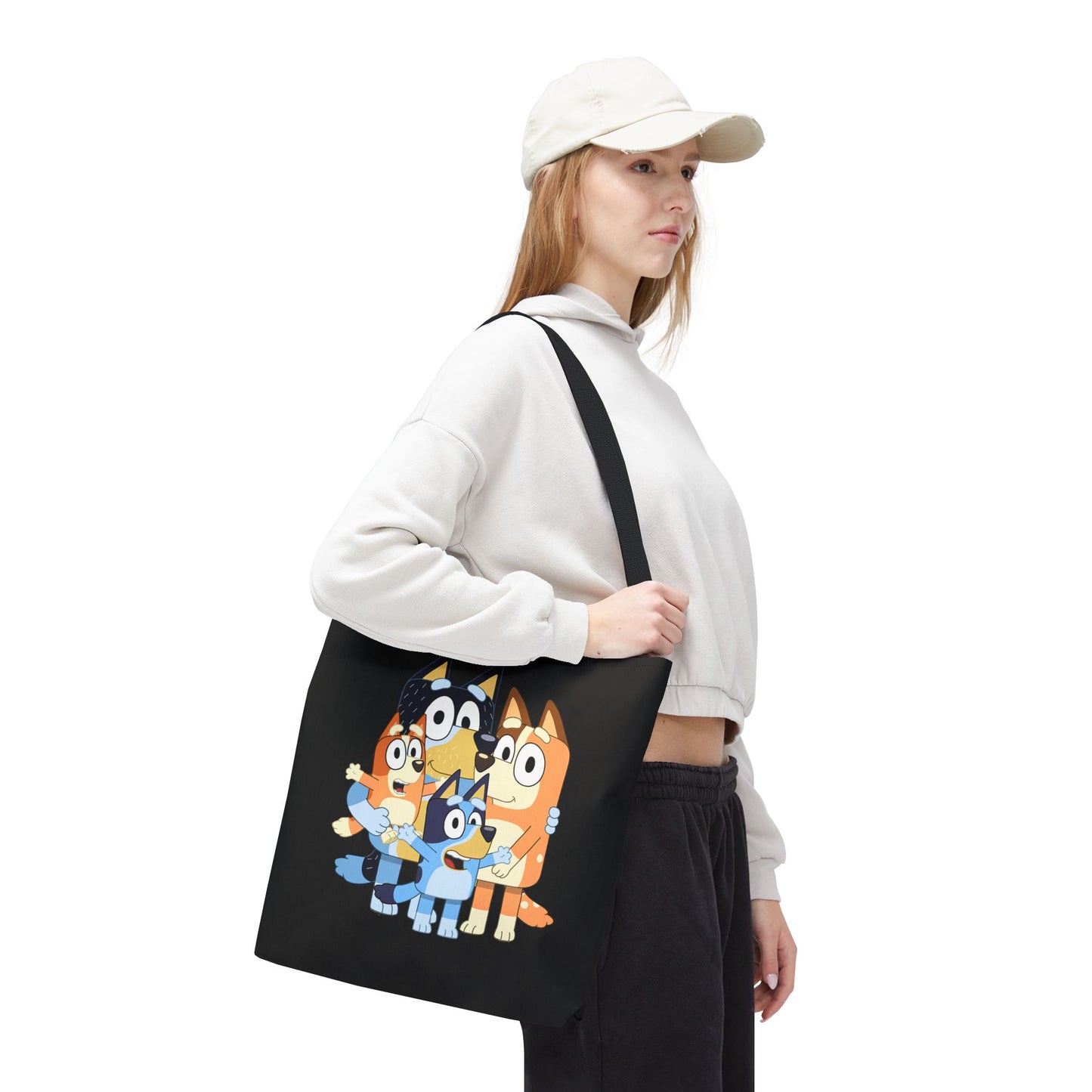 Princess Grace Playful Family Tote Bag Perfect for Kids and Fans of Bluey