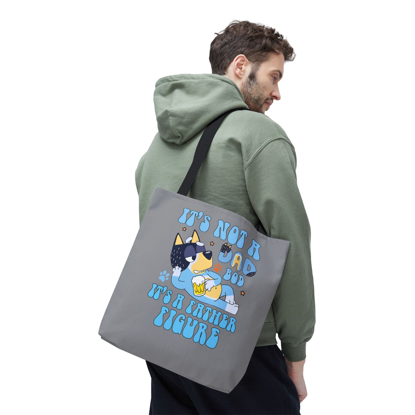 Princess Grace Funny Dog Dad Tote Bag Perfect Gift for Father's Day
