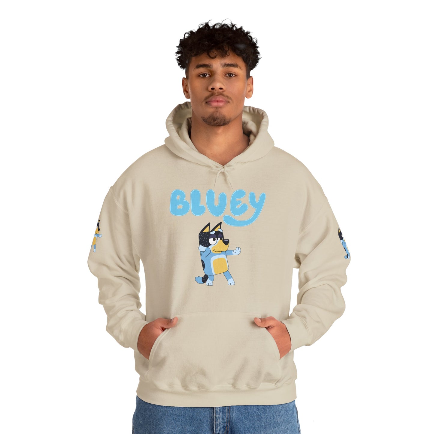Princess Grace Cute Bluey Hoodie for Kids & Adults Unisex Heavy Blend Sweatshirt with Adorable Character Design