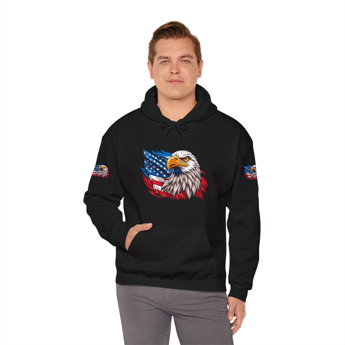 Princess Grace Patriotic Eagle Unisex Heavy Blend Hoodie