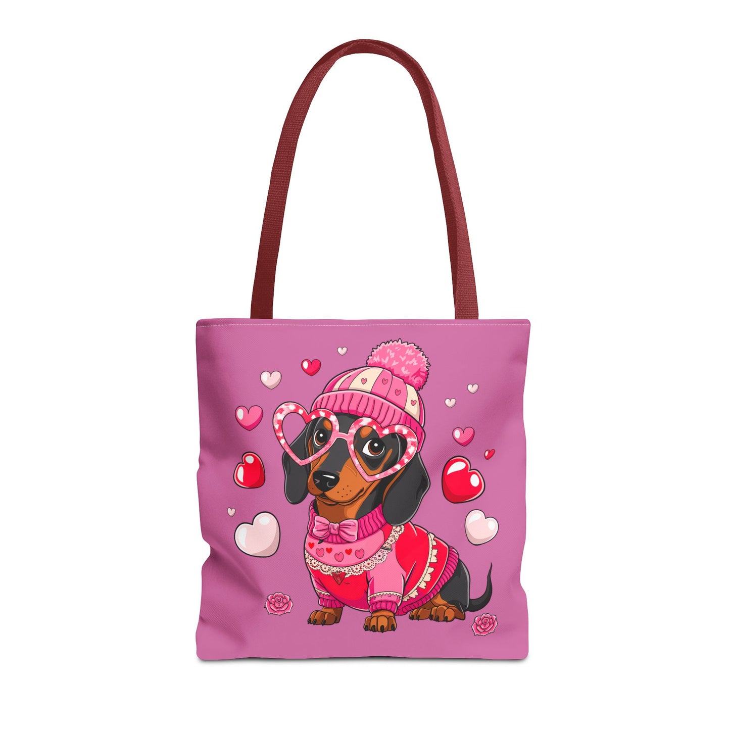 Princess Grace Adorable Dachshund Love Tote Bag Cute Dog Design for Pet Lovers