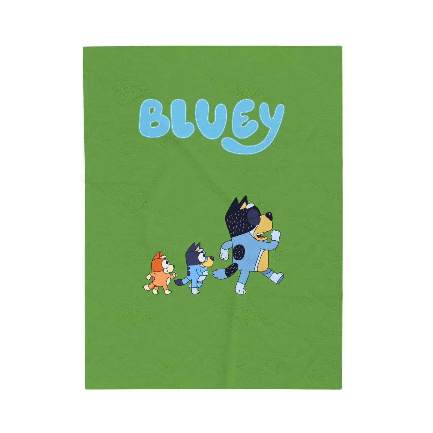 Princess Grace Bluey Velveteen Plush Blanket for Kids Soft & Cozy Cartoon Throw