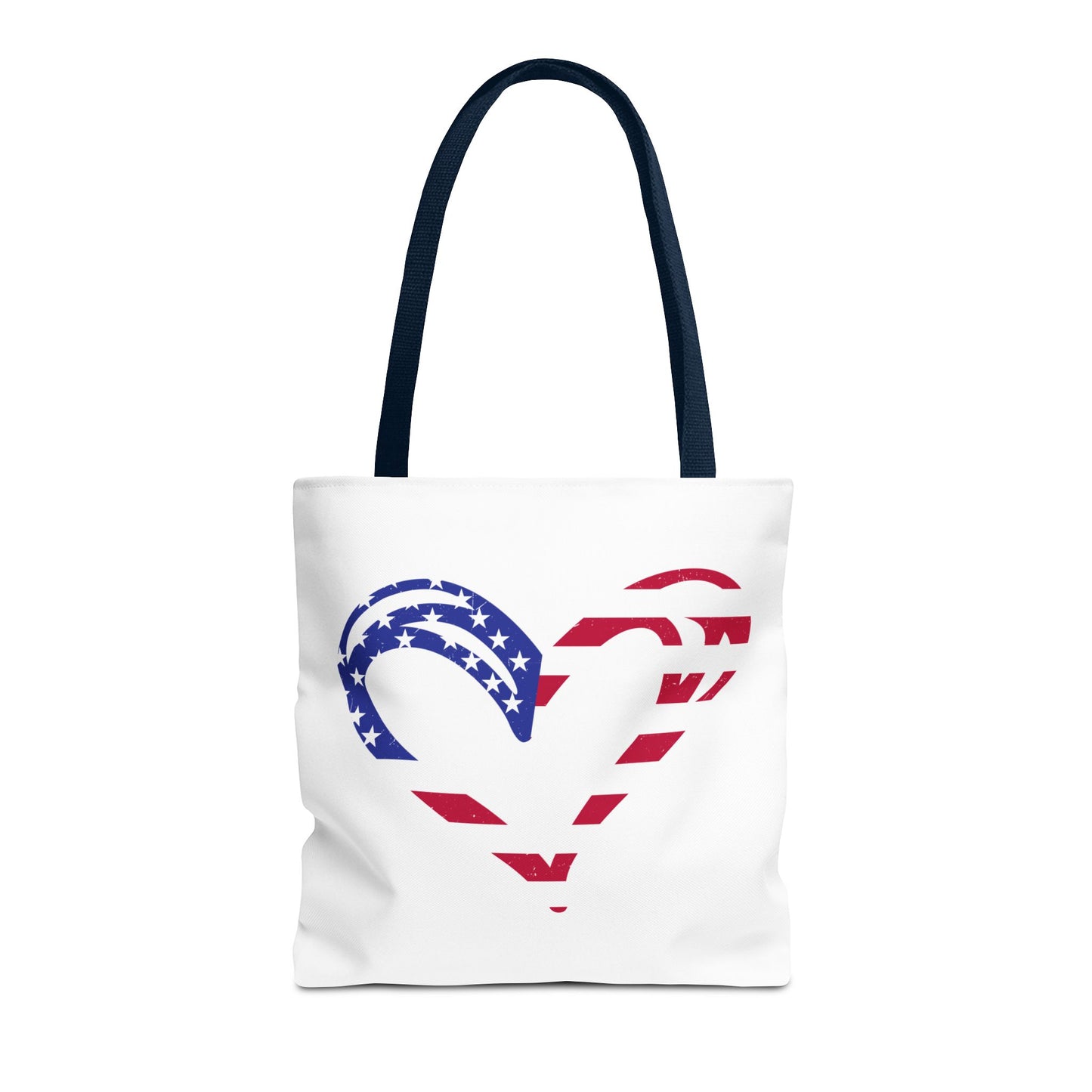 Princess Grace Patriotic Heart Tote Bag Ideal for Independence Day and Everyday Use