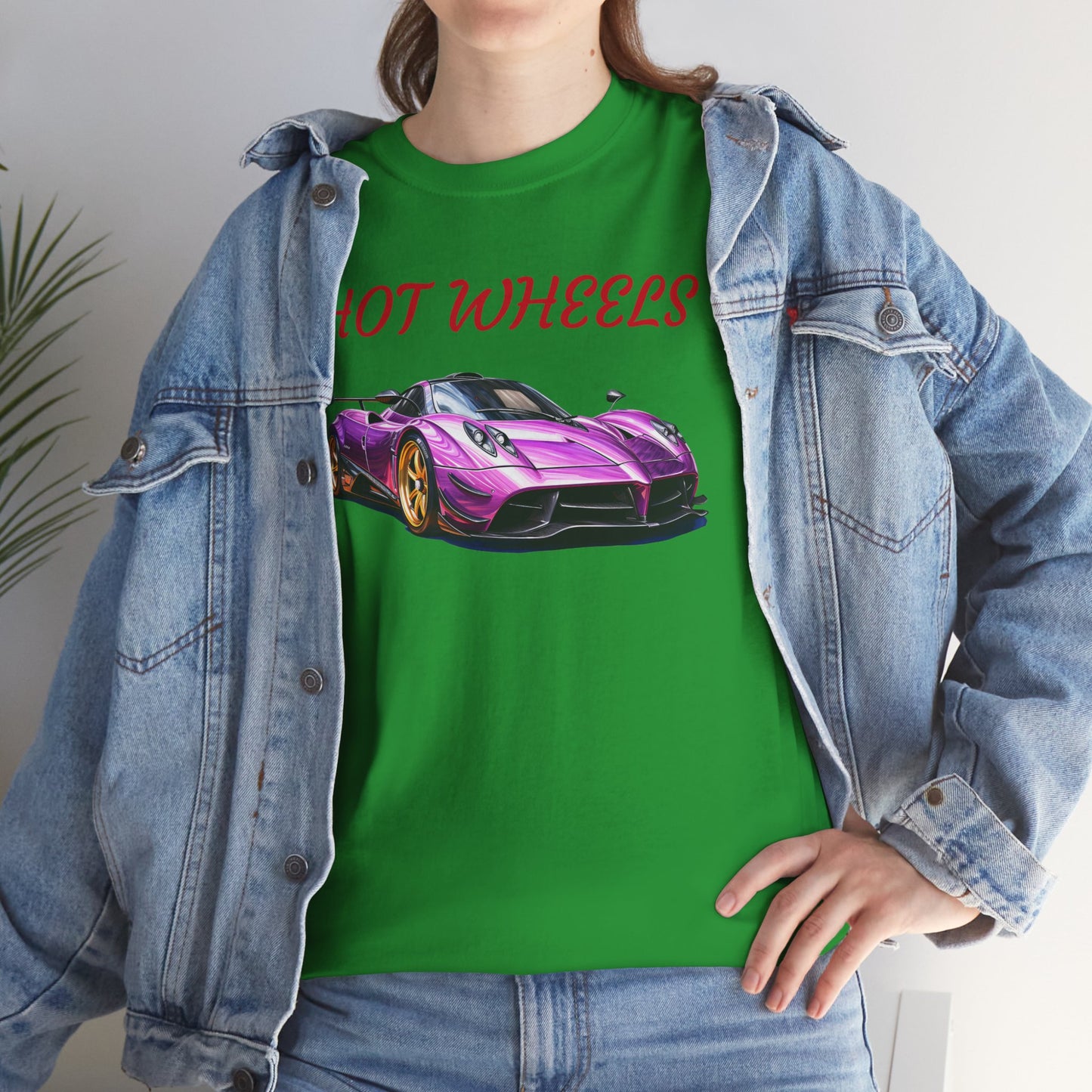 Princess Grace Hot Wheels Unisex Heavy Cotton Tee Retro Car Graphic T-Shirt for Auto Enthusiasts