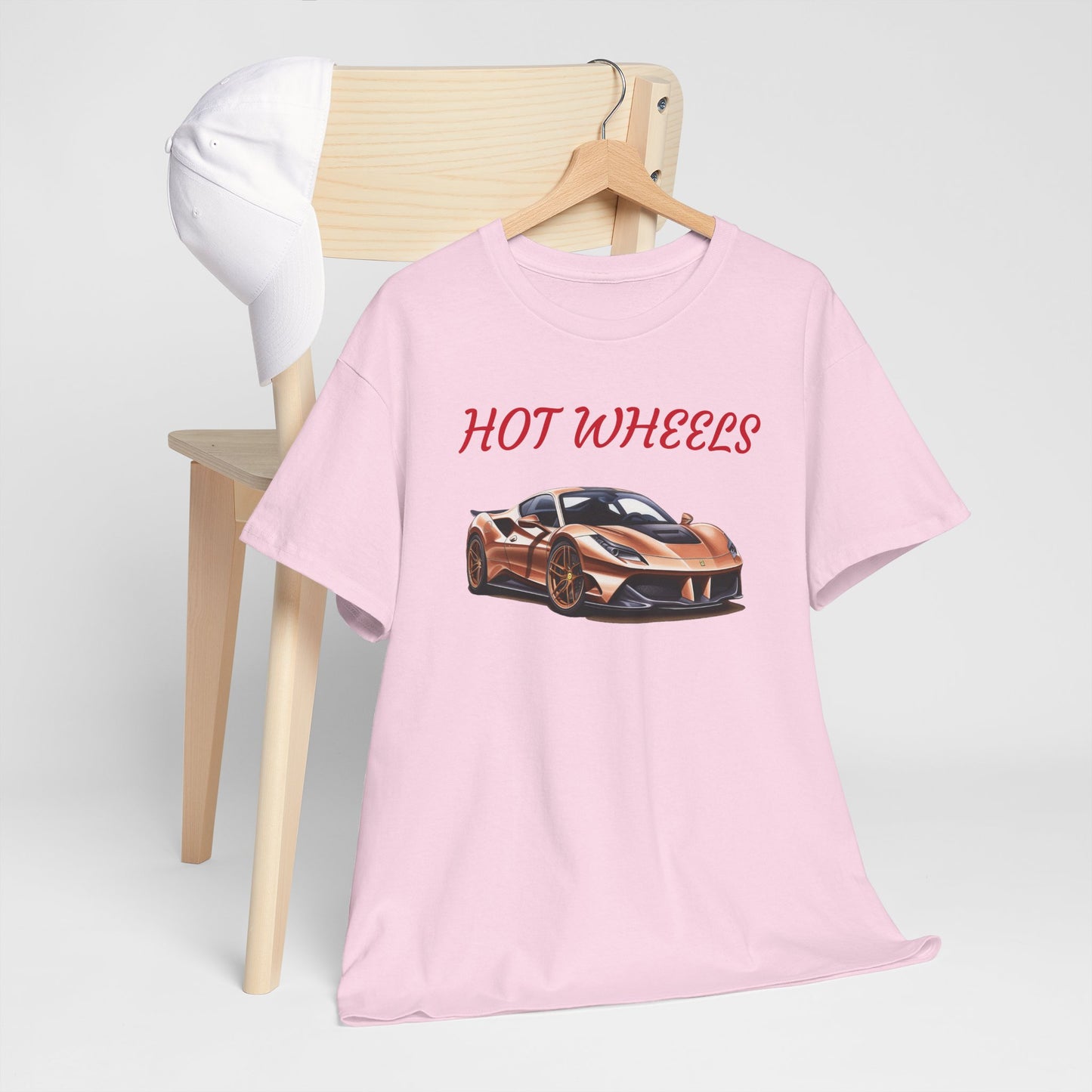 Princess Grace Hot Wheels Unisex Heavy Cotton Tee Retro Car Graphic T-Shirt for Automotive Enthusiasts