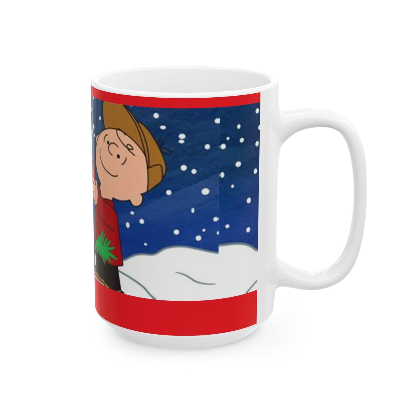 Princess Grace Whimsical Charlie Brown Christmas Ceramic Mug 11oz 15oz