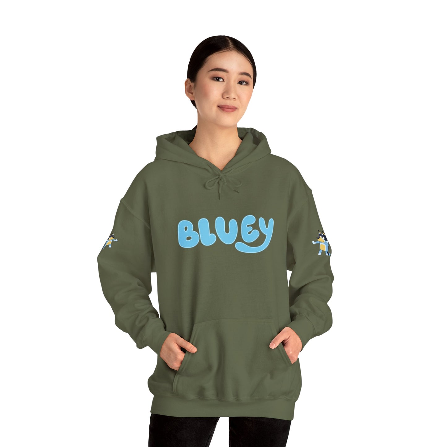 Princess Grace Bluey Unisex Hooded Sweatshirt Cozy Cartoon Style for Kids & Adults