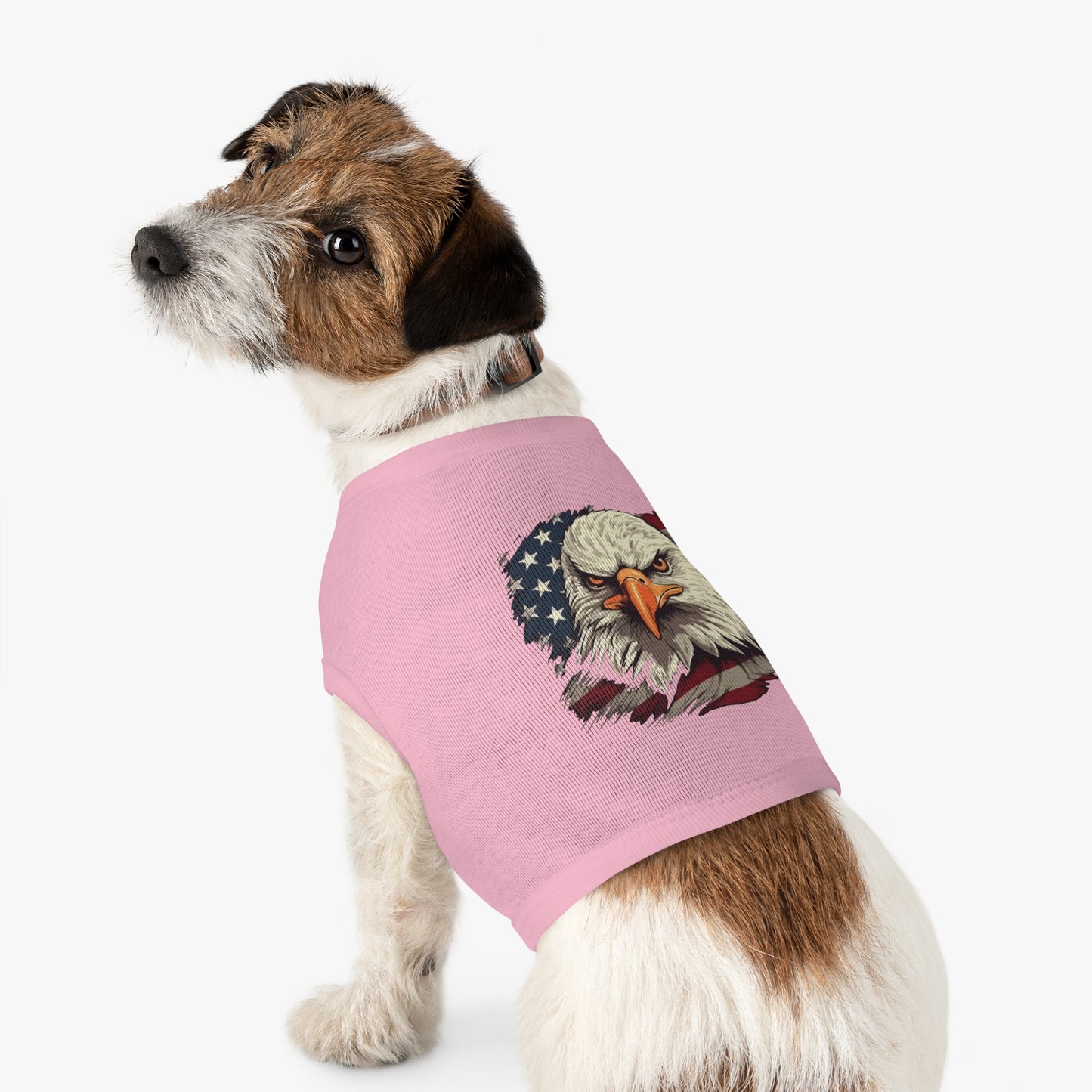 Princess Grace Patriotic Eagle Pet Tank Top USA Flag Design