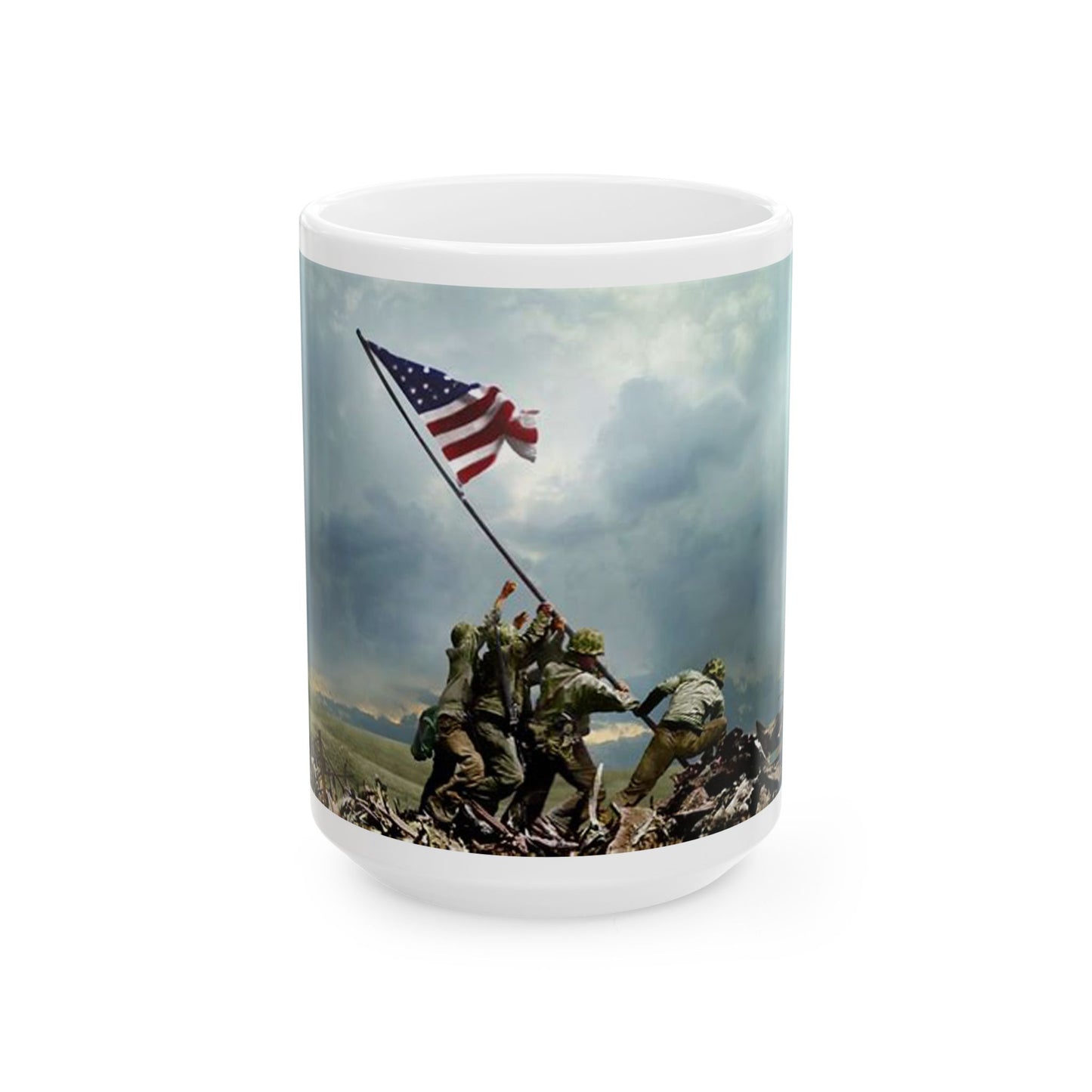 Princess Grace Patriotic Ceramic Mug, Perfect Gift for Veterans, Army Enthusiasts, Memorial Day, Independence Day, Tea and Coffee Lover