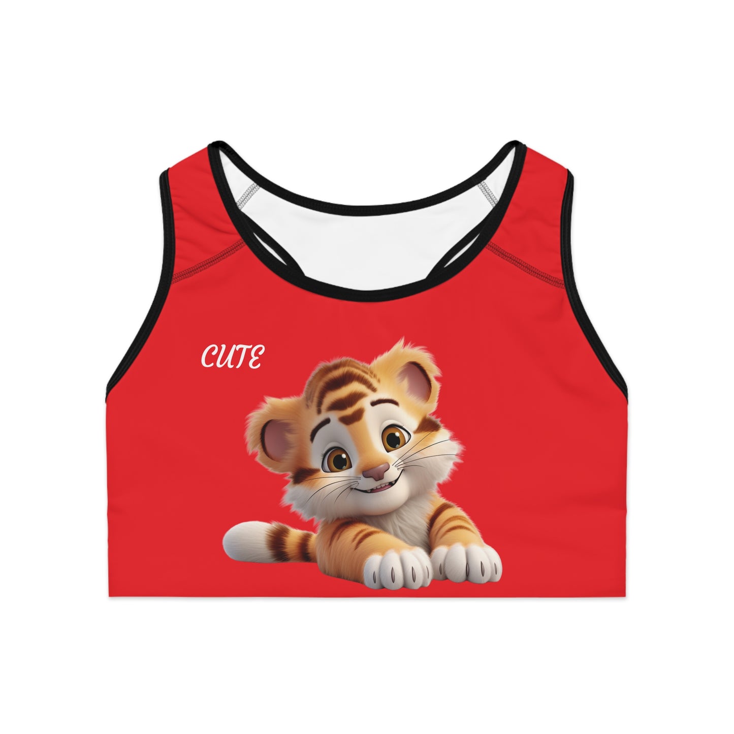 Princess Grace Cute Tiger Sports Bra