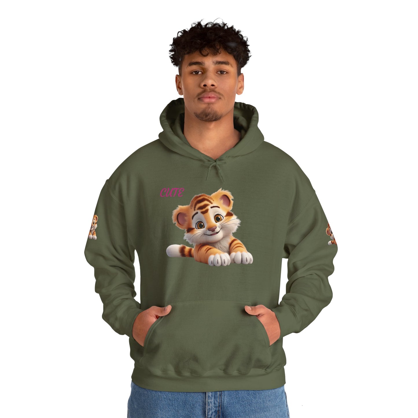 Princess Grace Cute Tiger Design Unisex Heavy Blend Hooded Sweatshirt