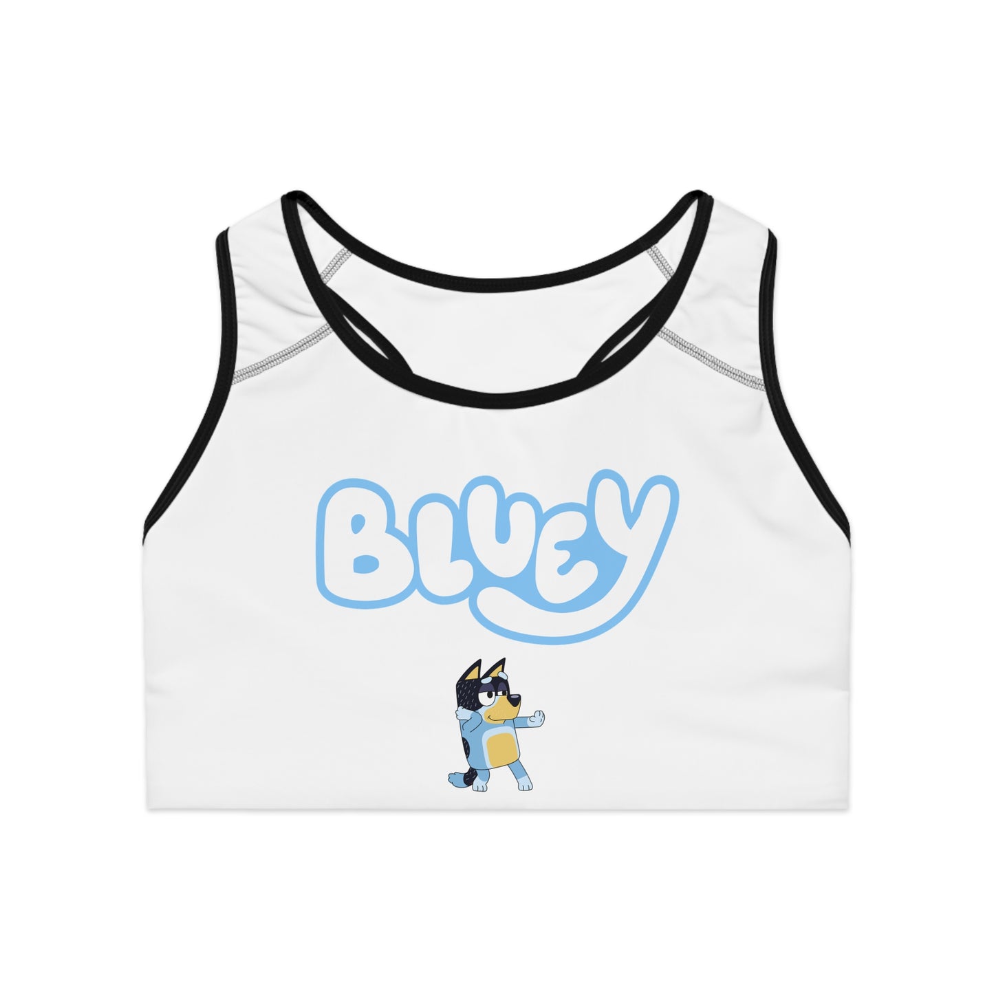 Princess Grace Bluey Sports Bra Fun Comfortable Activewear for Fans