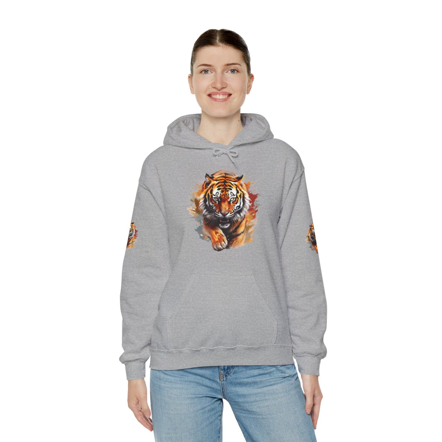 Princess Grace Fierce Tiger Graphic Unisex Heavy Blend Hoodie