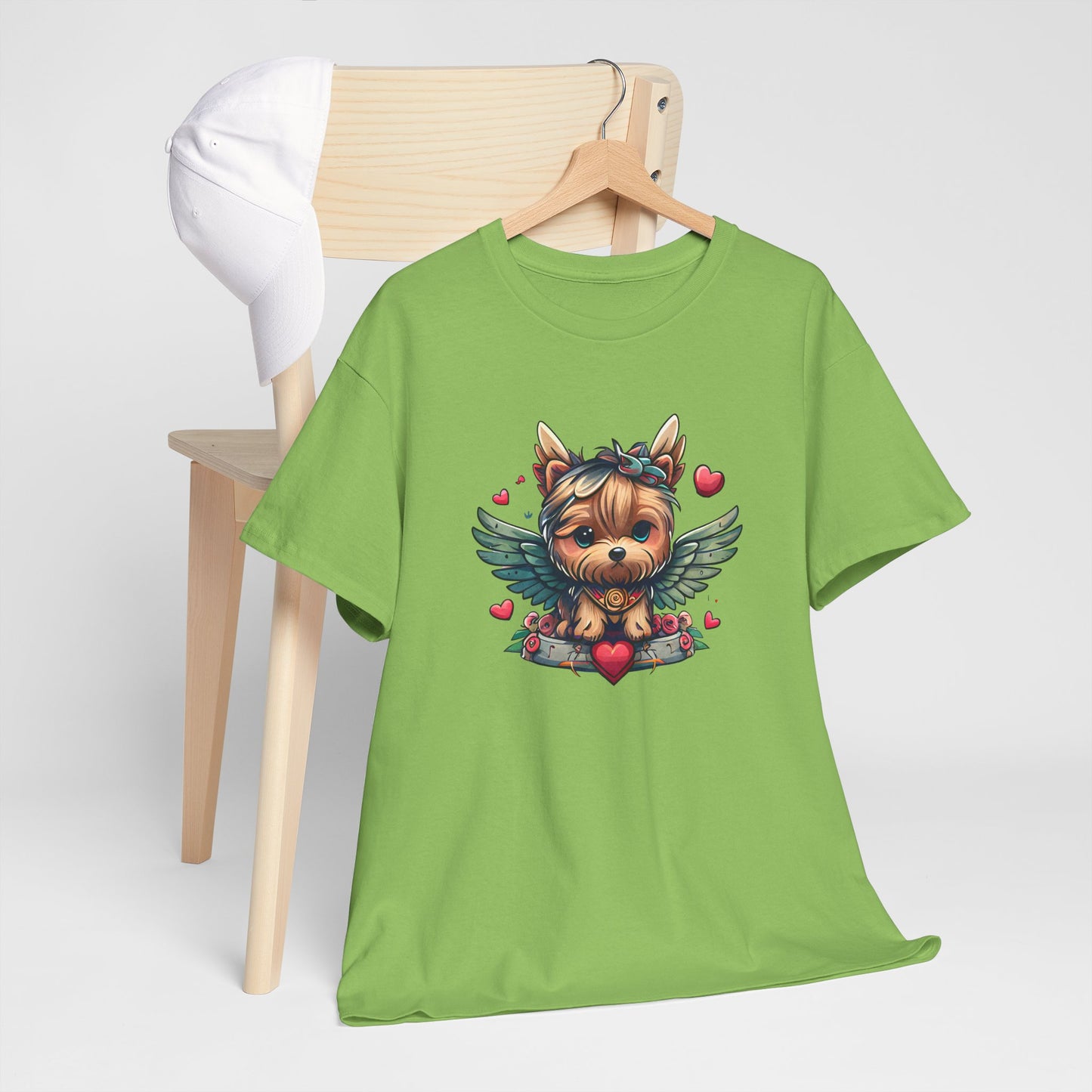 Princess Grace Loveable Yorkie Graphic Tee Cute Dog Design T-Shirt for Pet Lovers