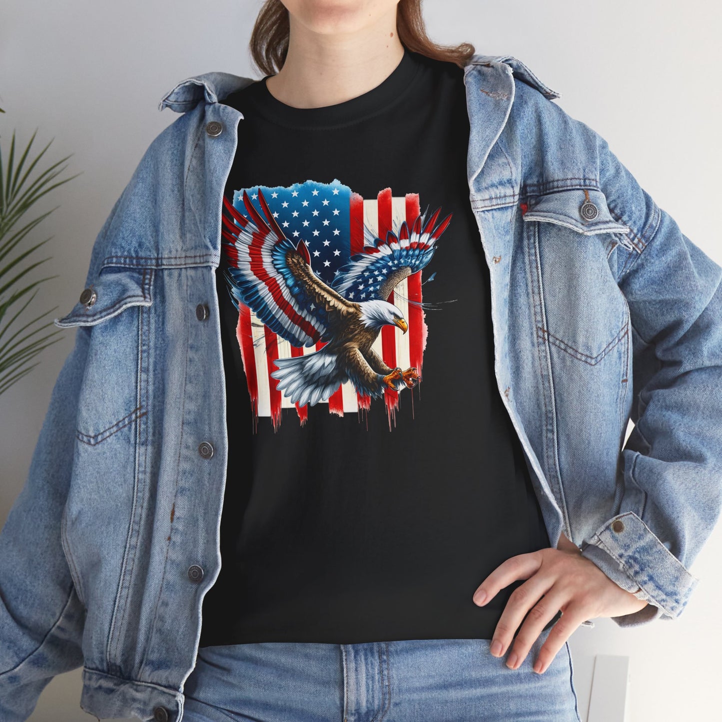 Princess Grace Patriotic Eagle Unisex Heavy Cotton Tee
