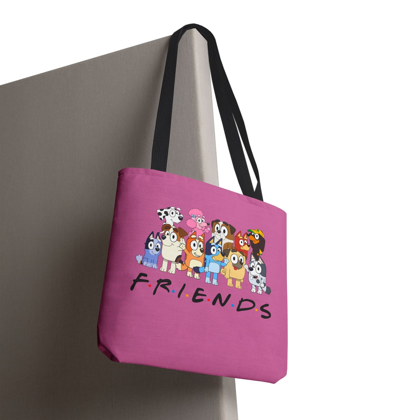 Princess Grace Bluey F.R.I.E.N.D.S Cartoon Tote Bag Fun & Playful Design for Animal Lovers