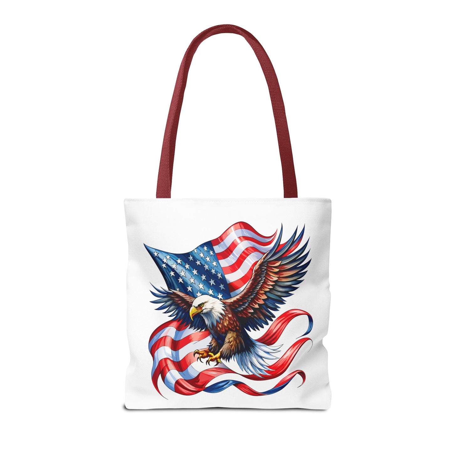 Princess Grace Patriotic Eagle Tote Bag - American Flag Design Perfect for Independence Day & Everyday Use