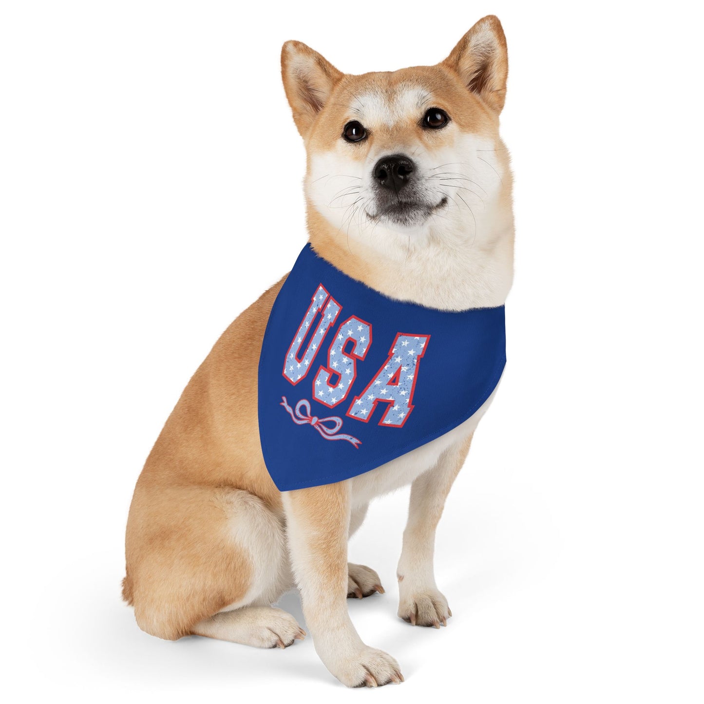 Princess Grace USA Patriotic Pet Bandana Collar for Dogs Perfect for Holidays and Celebrations