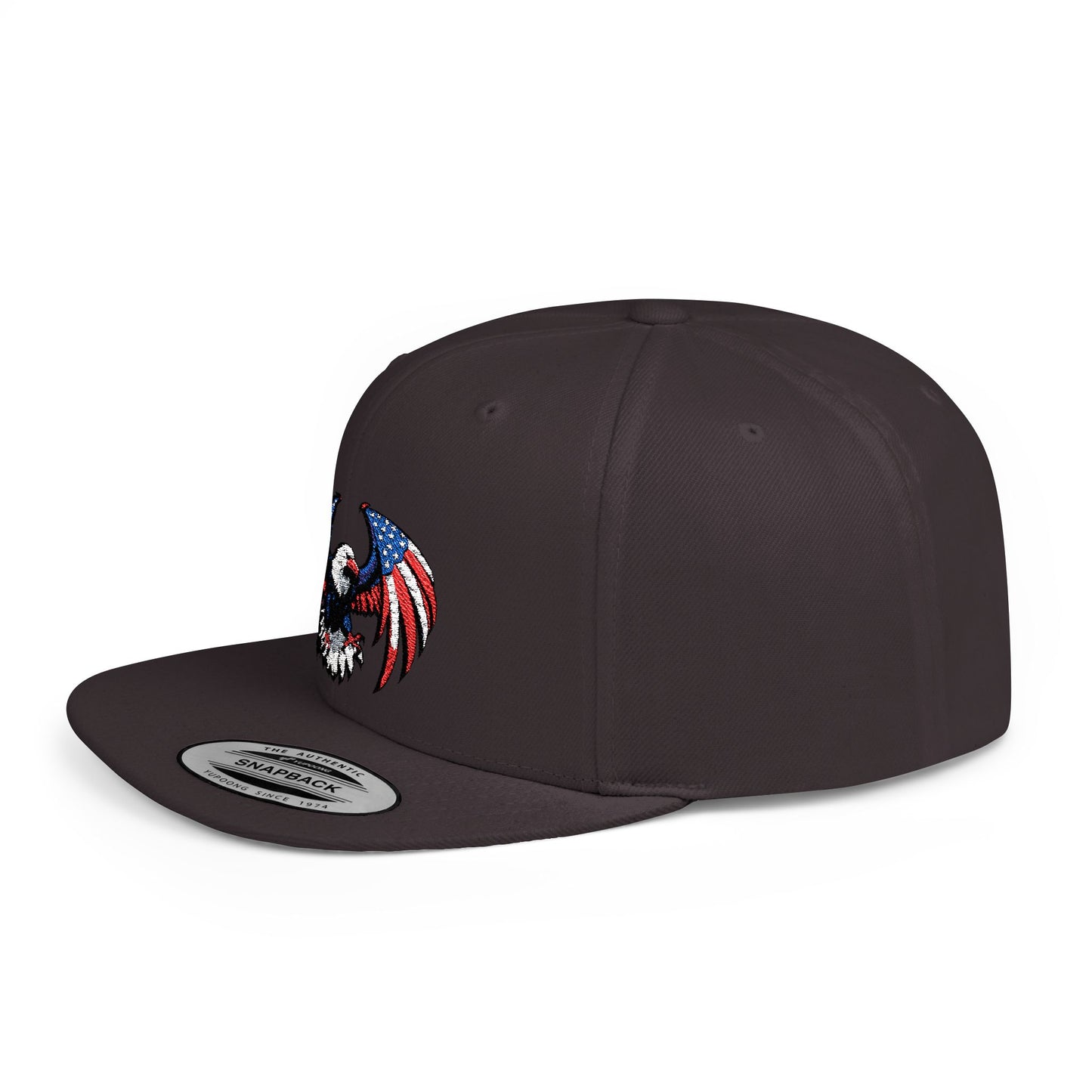 Princess Grace Patriotic Eagle Flat Bill Snapback Hat