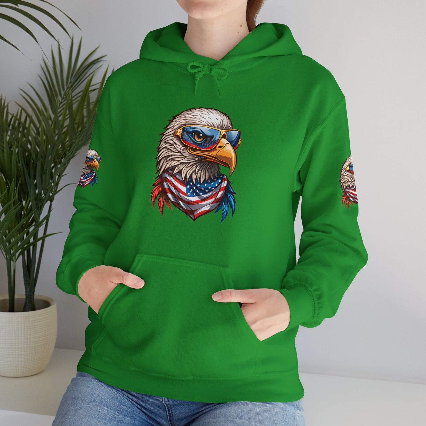 Princess Grace Patriotic American Eagle Hoodie Unisex Heavy Blend Sweatshirt