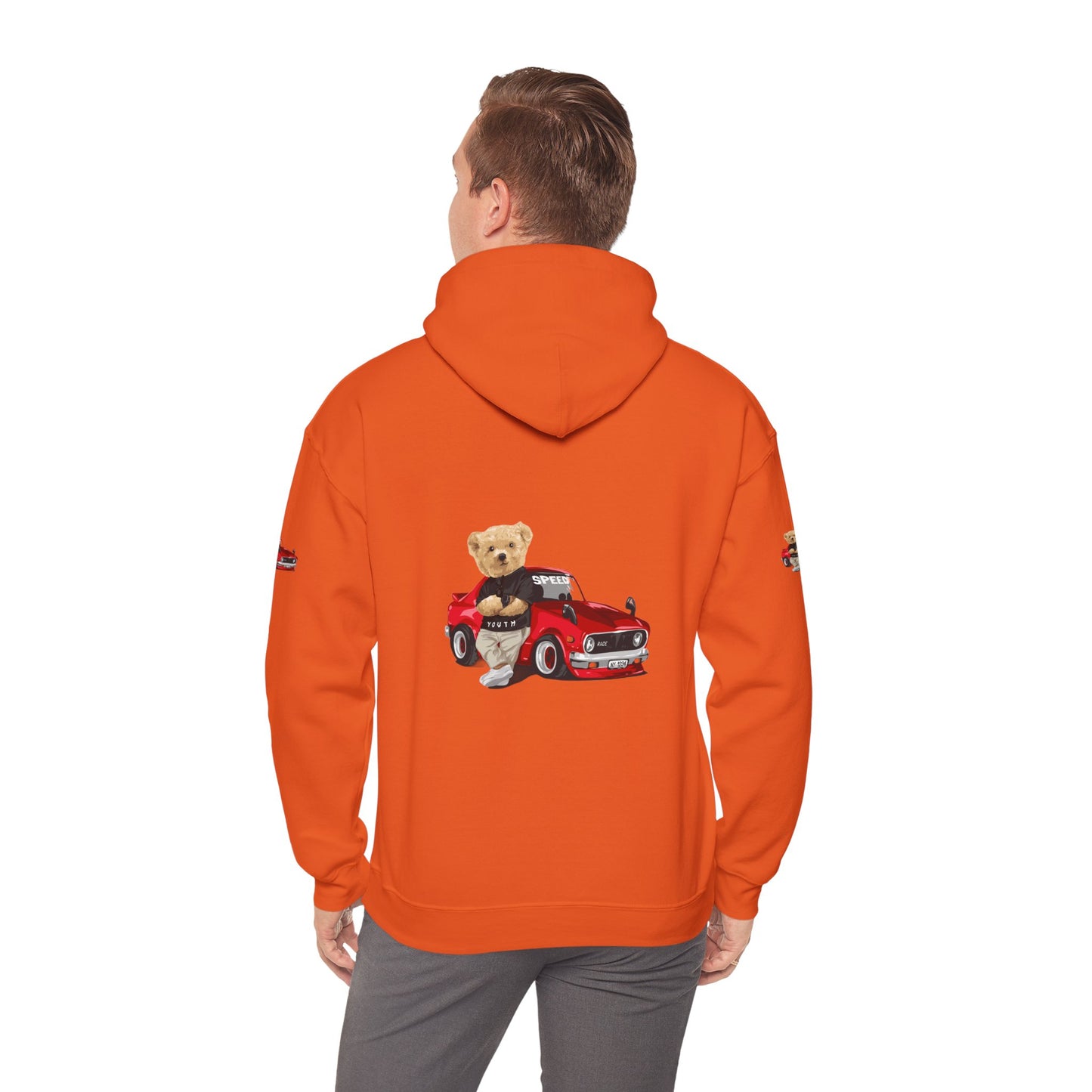 Princess Grace Vintage Bear Car Hoodie Fun Unisex Sweatshirt for Auto Lovers