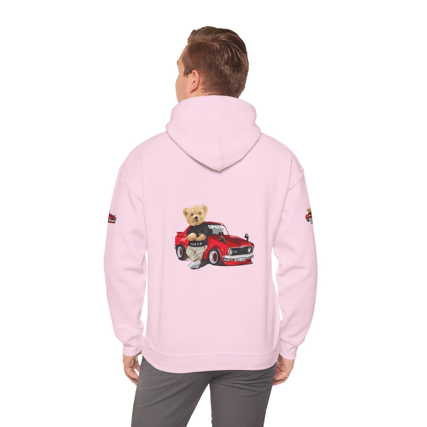 Princess Grace Vintage Bear Car Hoodie Fun Unisex Sweatshirt for Auto Lovers