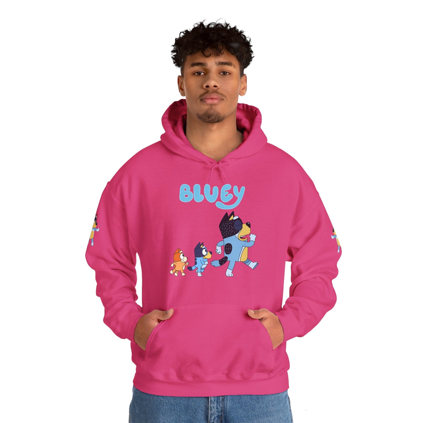 Princess Grace Bluey Unisex Hoodie Cozy Cartoon Sweatshirt for Kids & Adults