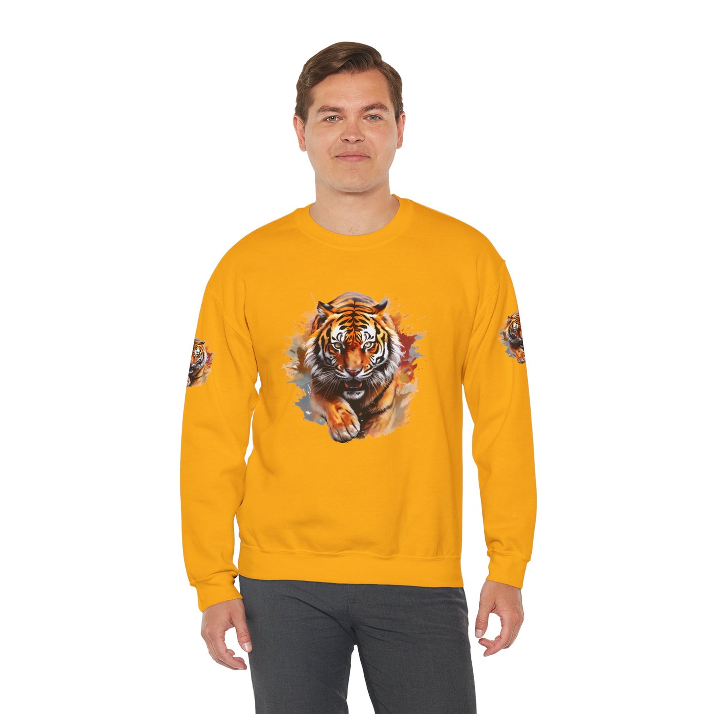 Princess Grace Majestic Tiger Unisex Heavy Blend Crewneck Sweatshirt