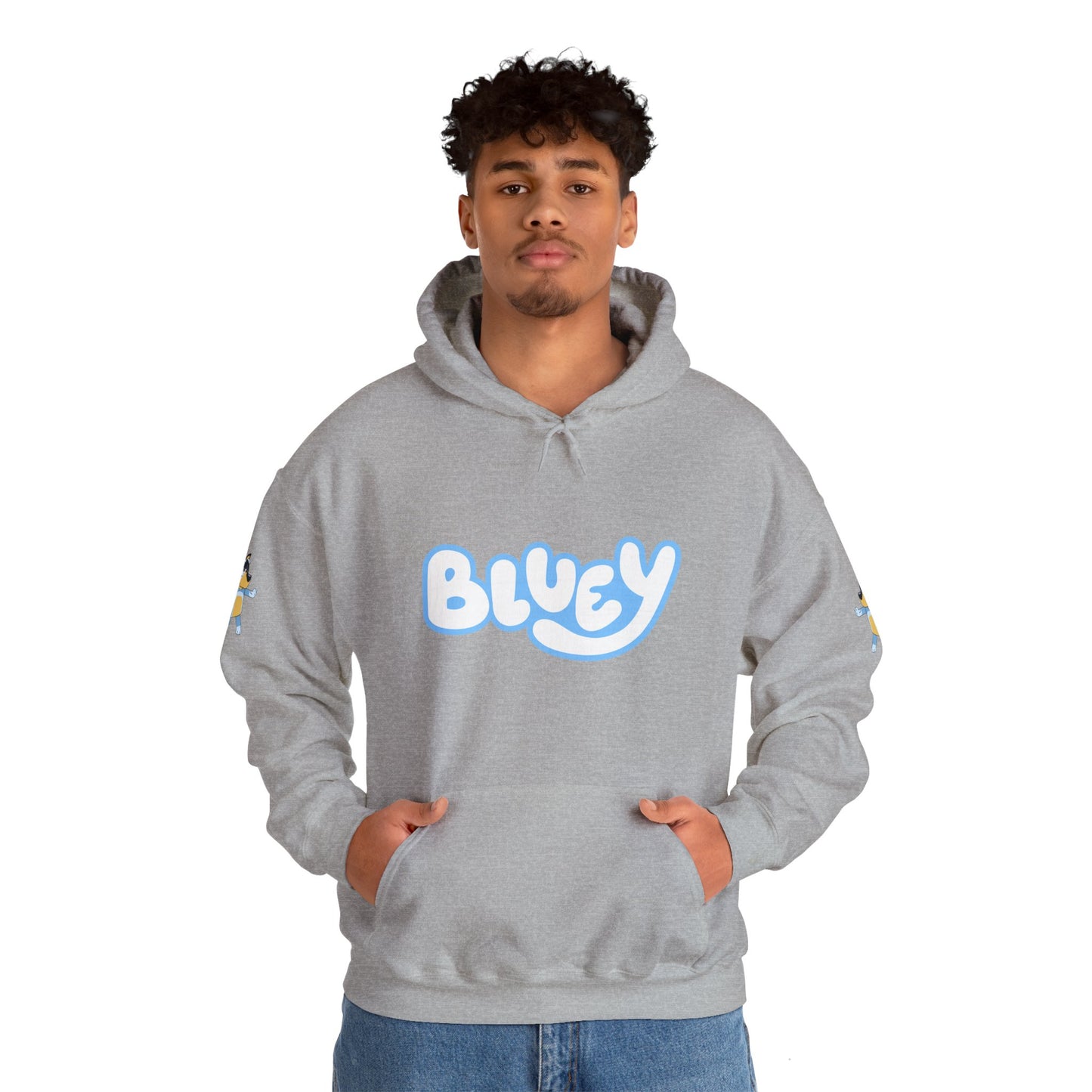 Princess Grace Bluey Unisex Heavy Blend Hoodie Cozy Cartoon Sweatshirt for Kids & Adults
