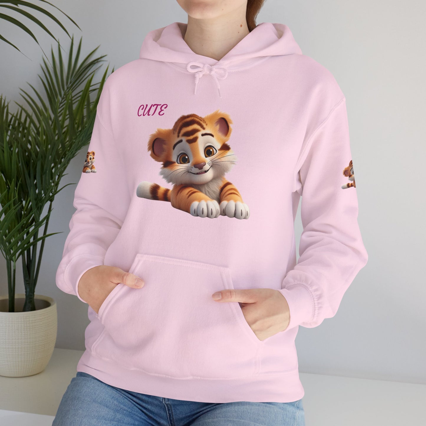 Princess Grace Cute Tiger Design Unisex Heavy Blend Hooded Sweatshirt