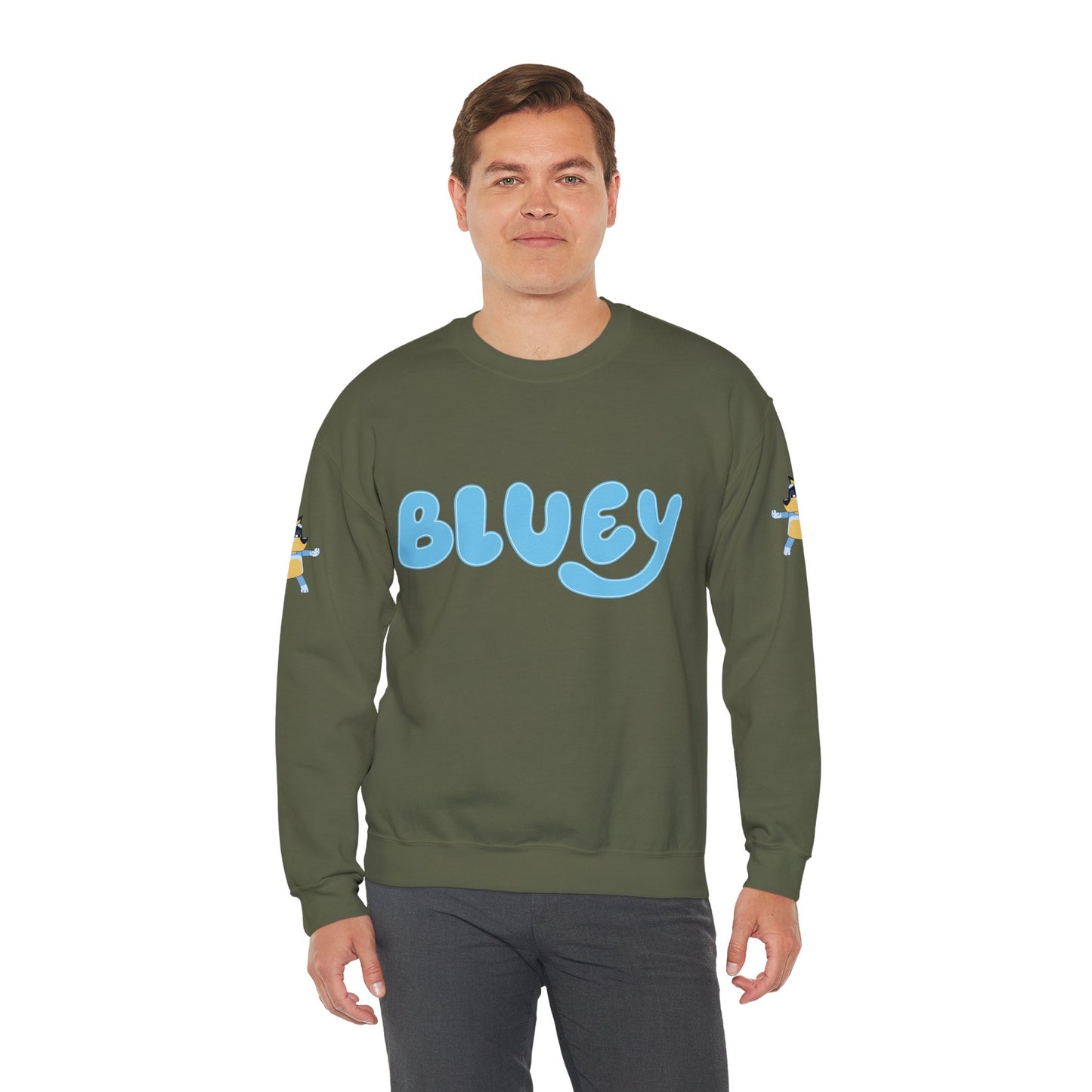 Princess Grace Bluey Unisex Crewneck Sweatshirt Cozy Cartoon Apparel for Kids and Adults