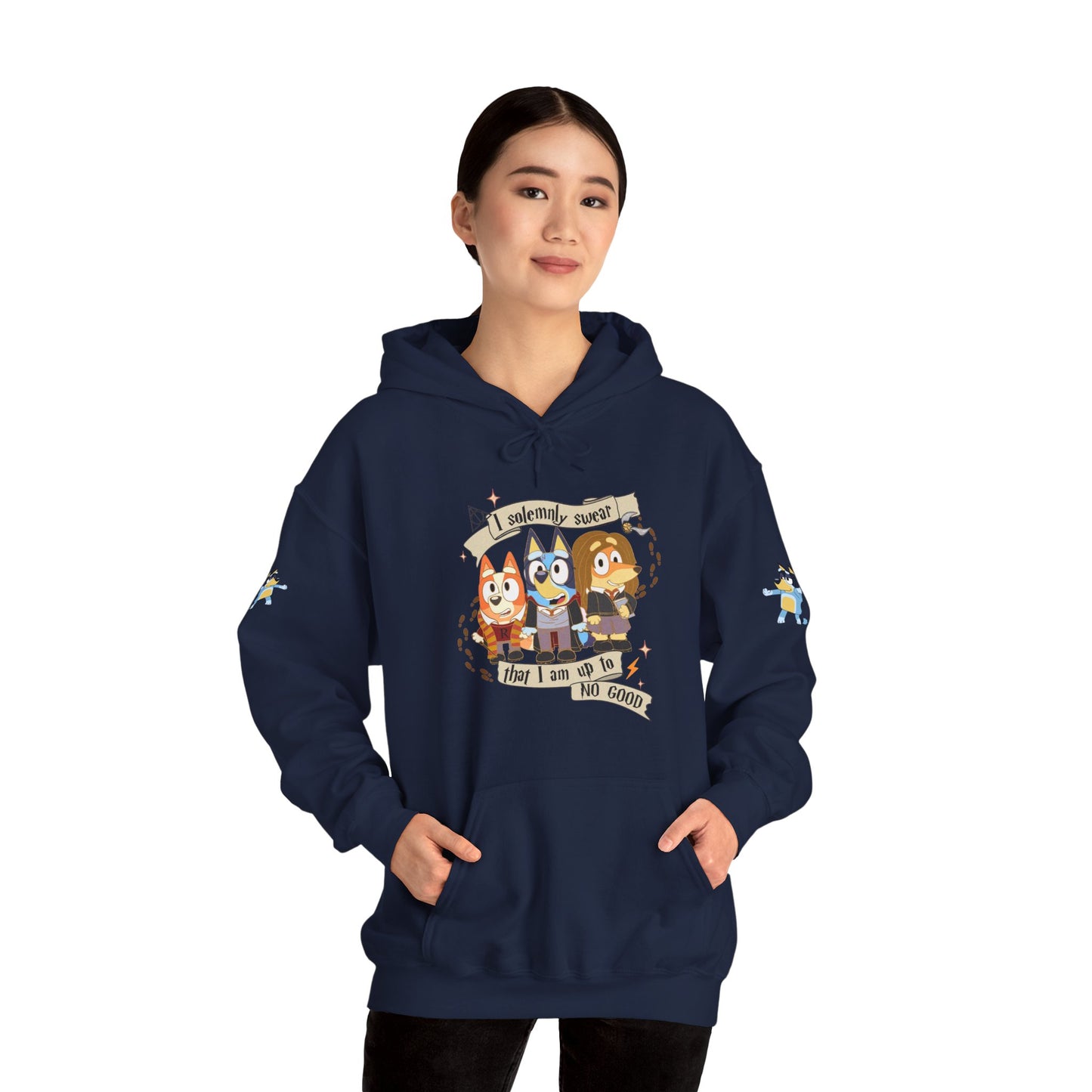 Princess Grace Bluey I Sincerely Sweet! Unisex Heavy Blend Hooded Sweatshirt for Fun Loving Fans