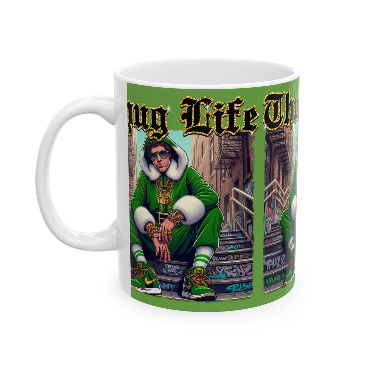 Princess Grace Thug Life Ceramic Mug 11oz 15oz Perfect for Urban Culture Enthusiasts