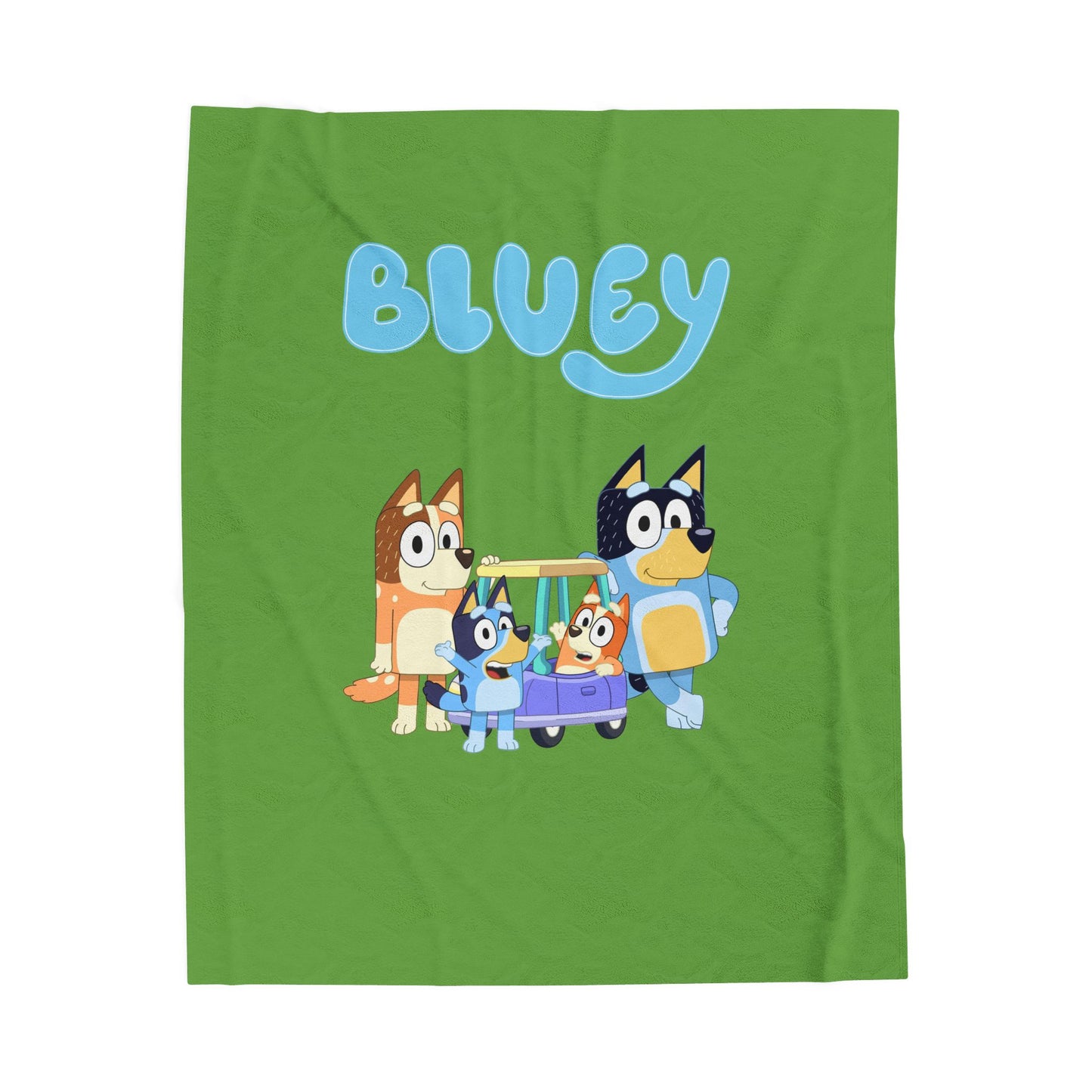 Princess Grace Bluey Velveteen Plush Blanket Soft & Cozy Kids Throw