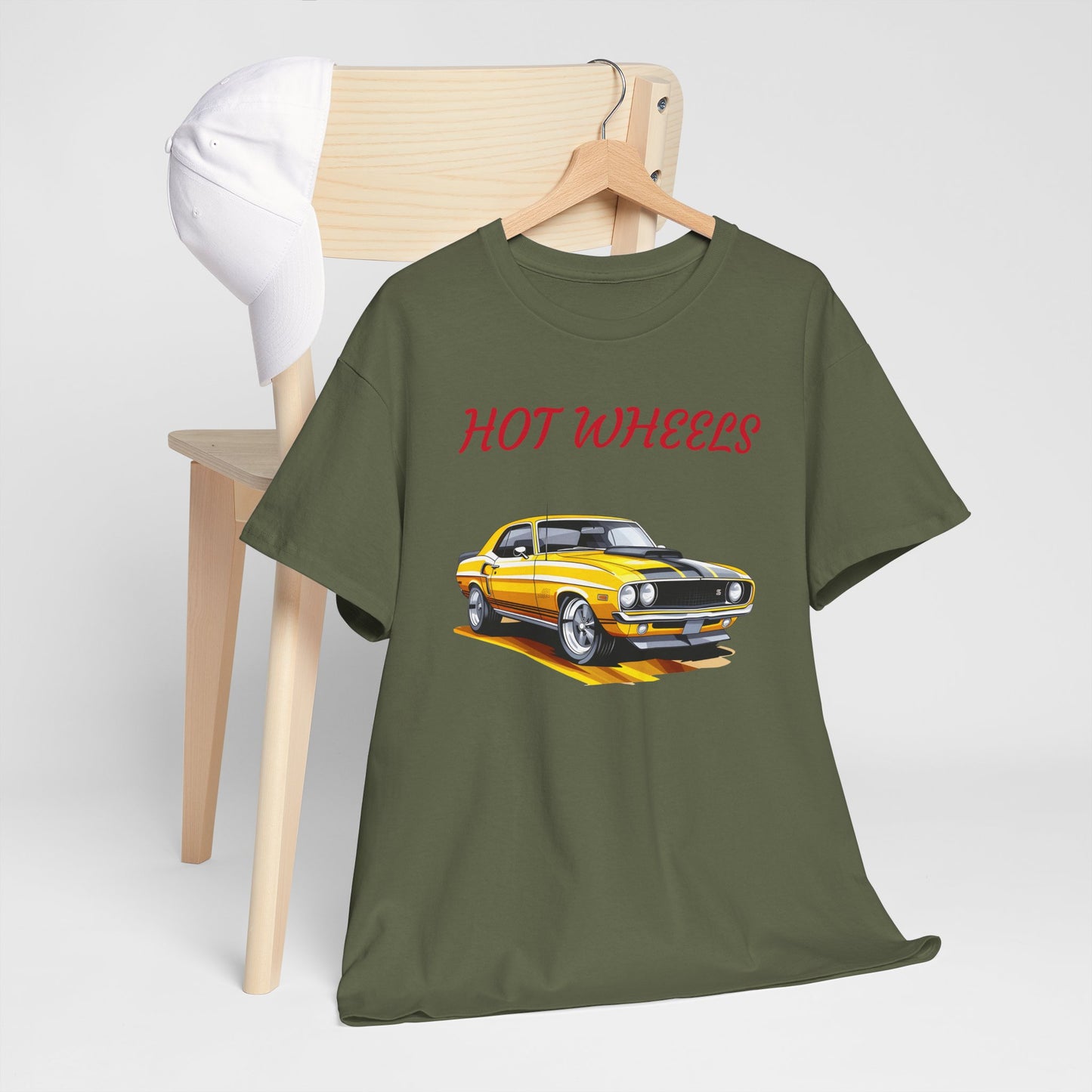 Princess Grace Vintage Hot Wheels Unisex Heavy Cotton Tee Classic Car Design