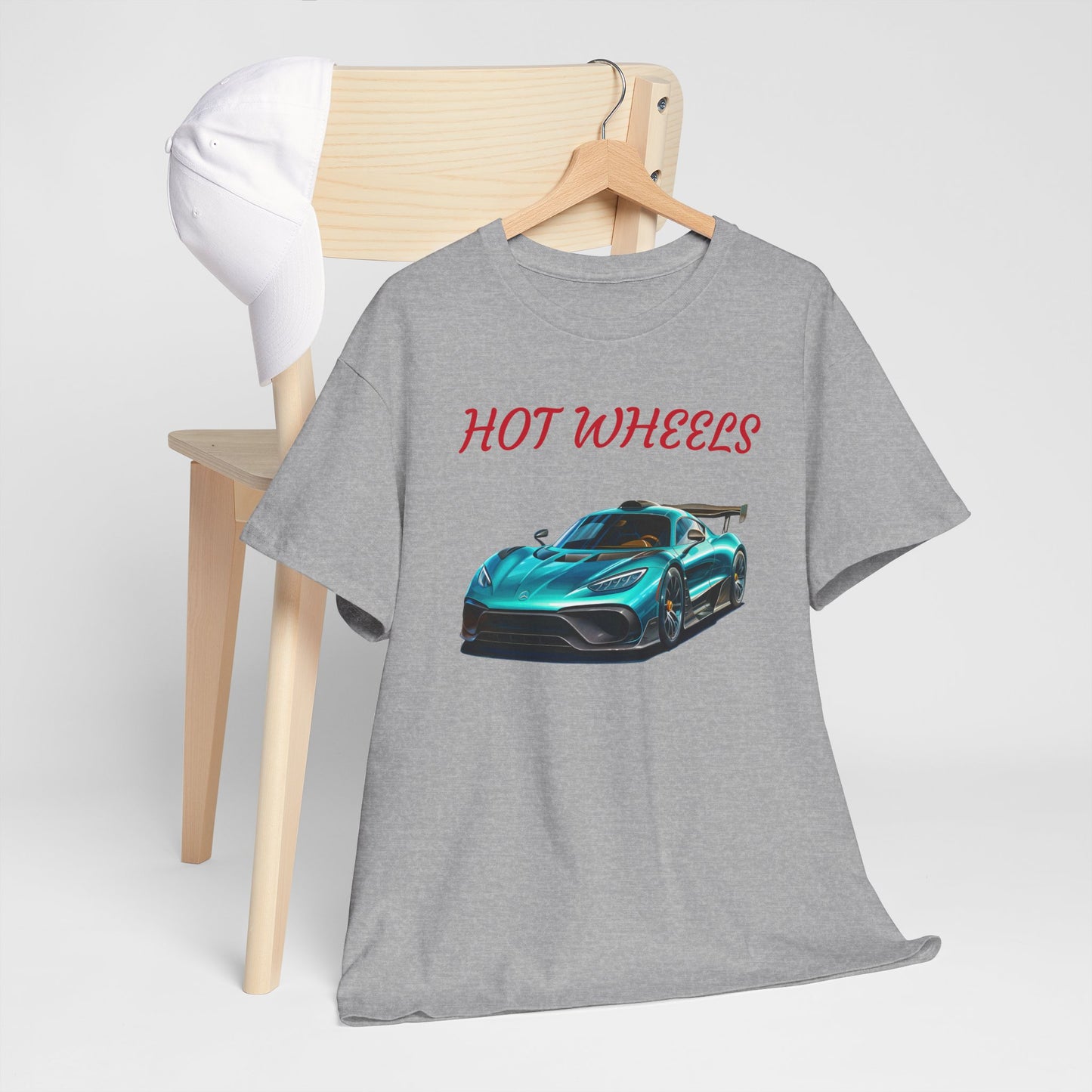 Princess Grace Hot Wheels Unisex Heavy Cotton Tee Cool Car Graphic T-Shirt for Automotive Enthusiasts