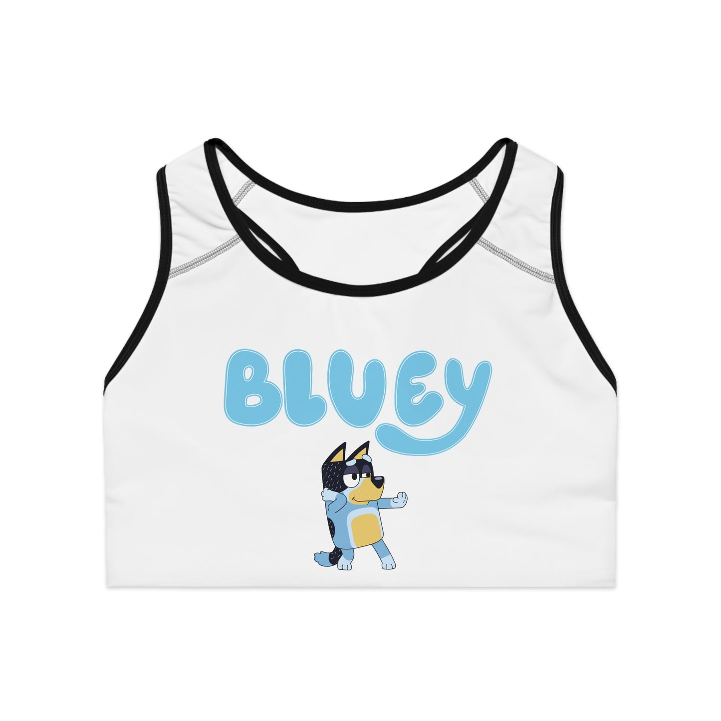 Princess Grace  Sports Bra with Bluey Design  Comfortable & Fun Activewear