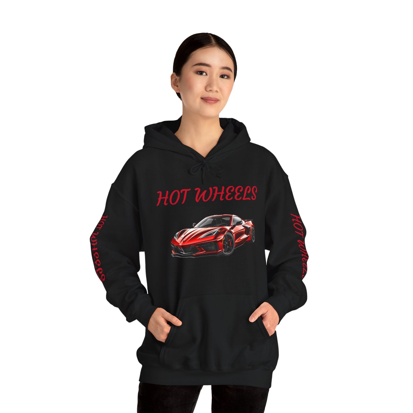 Princess Grace Hot Wheels Unisex Hooded Sweatshirt Stylish Car Graphic Sweatshirt for Car Enthusiasts
