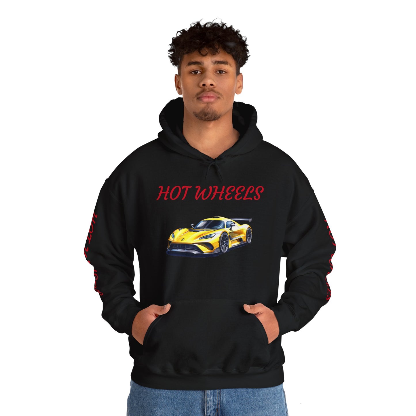 Princess Grace Hot Wheels Unisex Hooded Sweatshirt Stylish Car Graphic with Bold Text