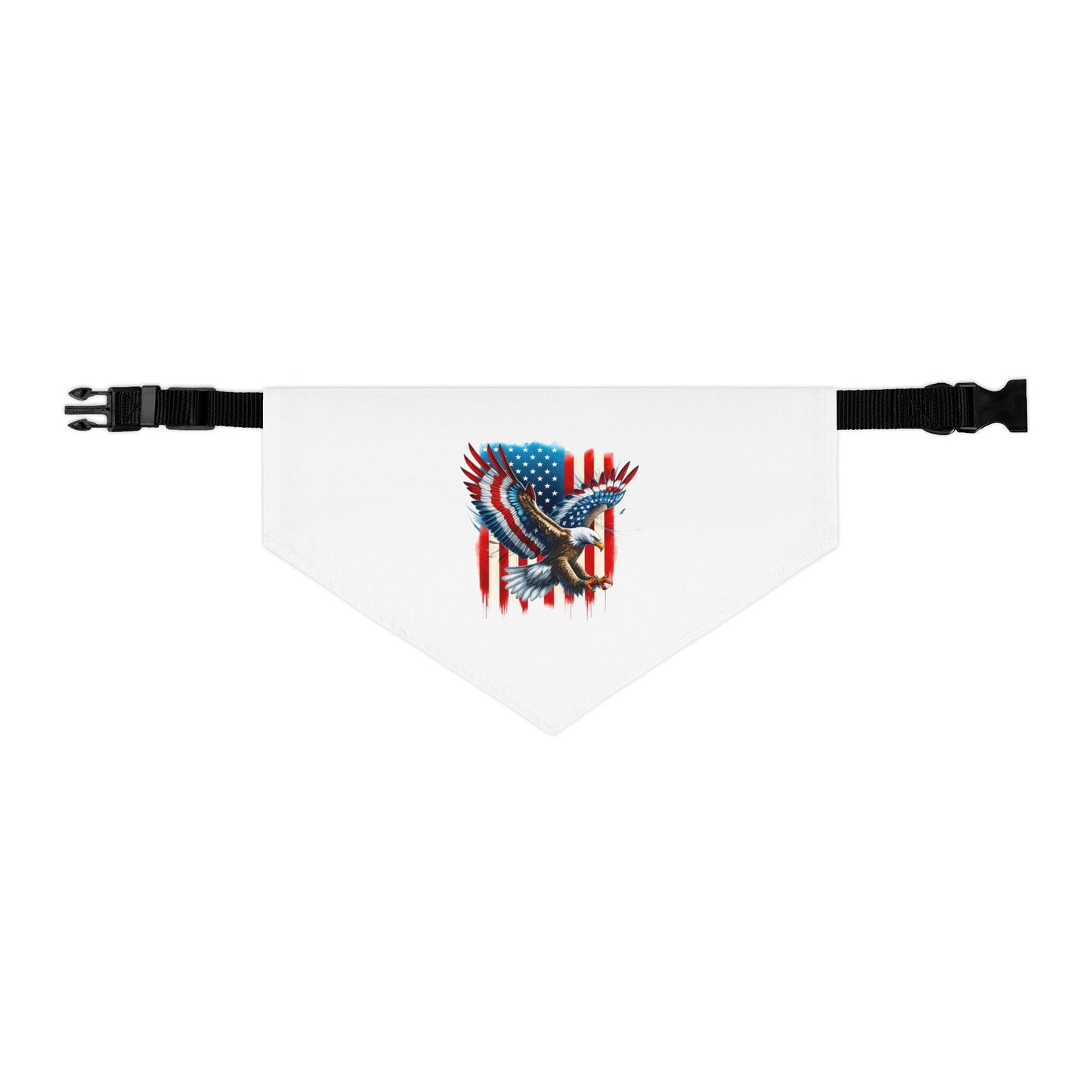 Princess Grace Patriotic Pet Bandana Collar American Flag Eagle Design